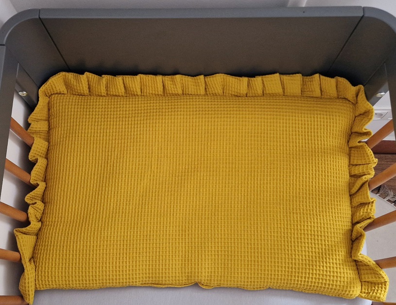 Pościel 2-częściowa z miękkiego wafelka - Miodowa - obrazek 2