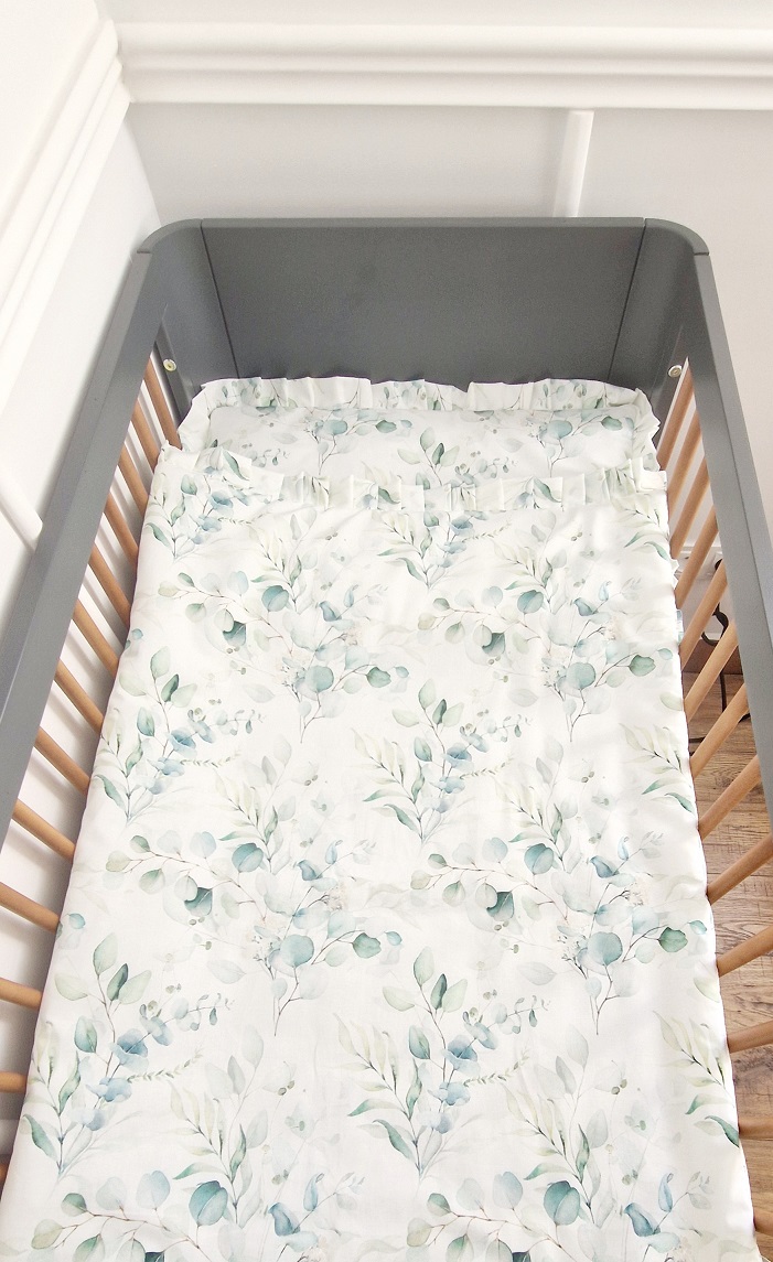 Komplet pościeli z plisowaną falbanką Green Garden - obrazek 2