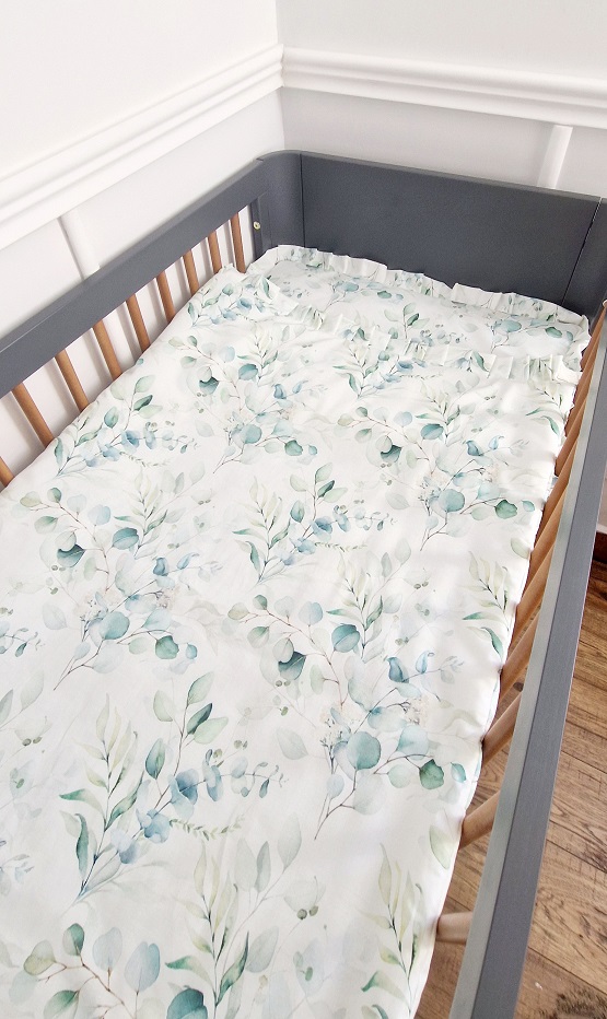 Komplet pościeli z plisowaną falbanką Green Garden - obrazek 8