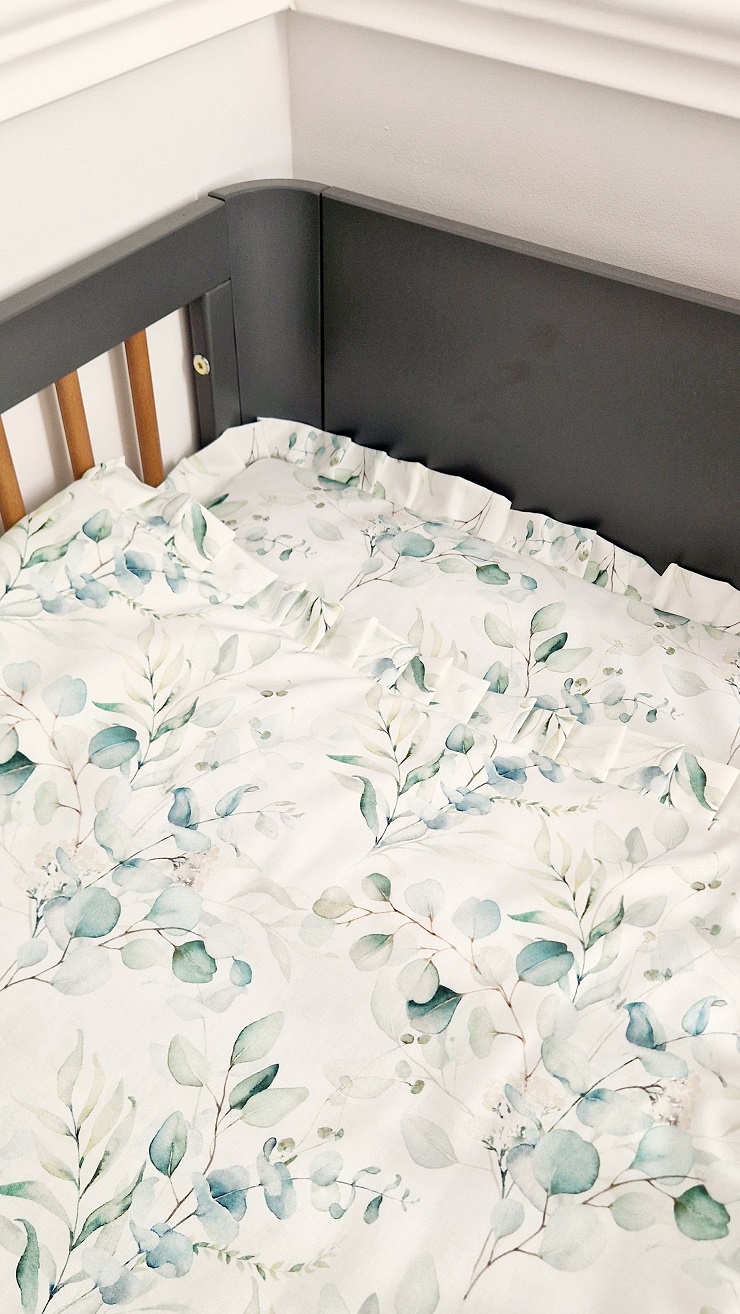 Komplet pościeli z plisowaną falbanką Green Garden - obrazek 3