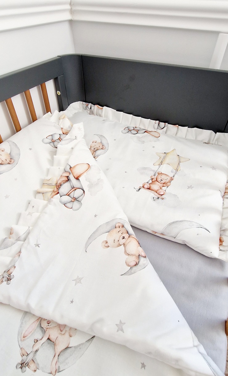 Komplet pościeli z plisowaną falbanką Teddy - obrazek 3