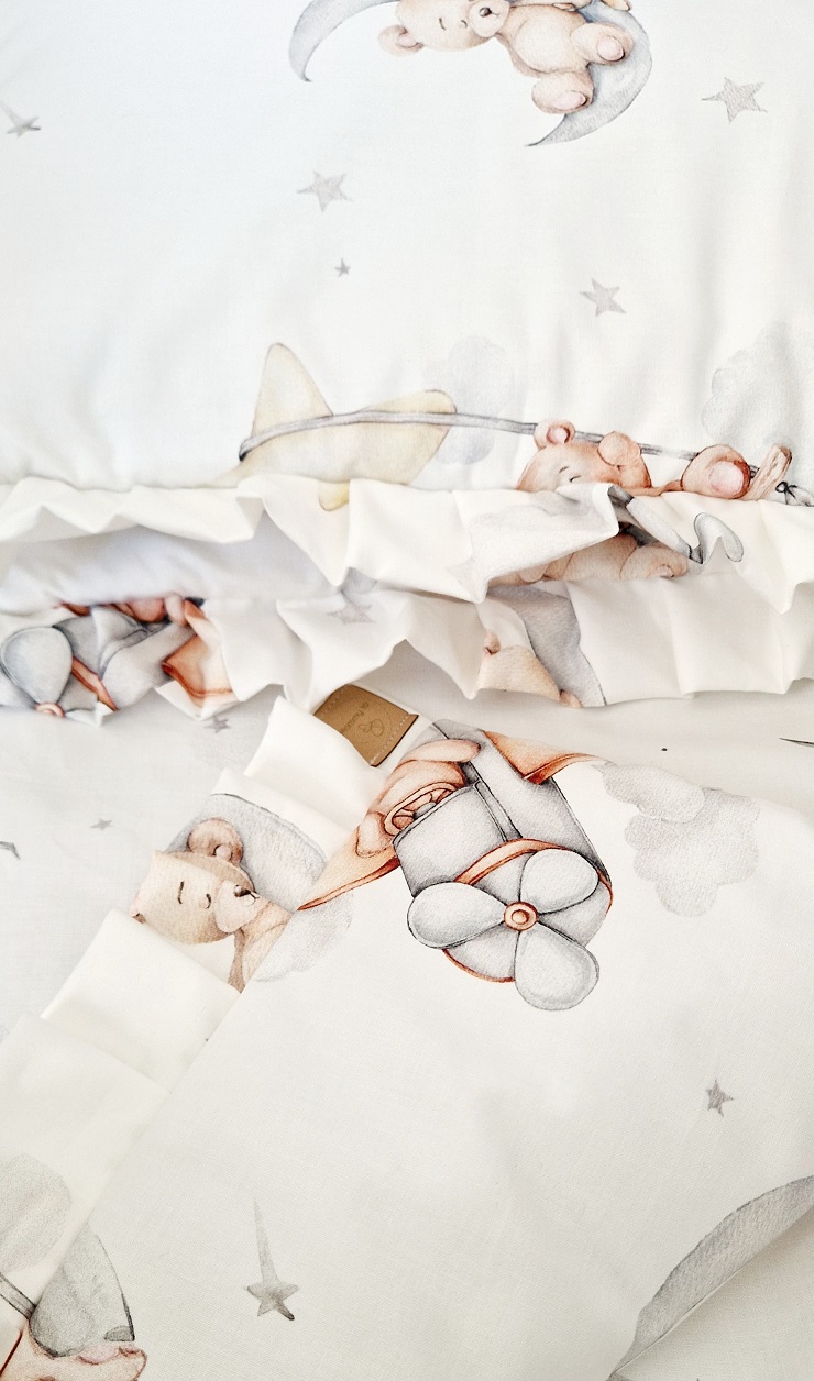 Komplet pościeli z plisowaną falbanką Teddy - obrazek 6