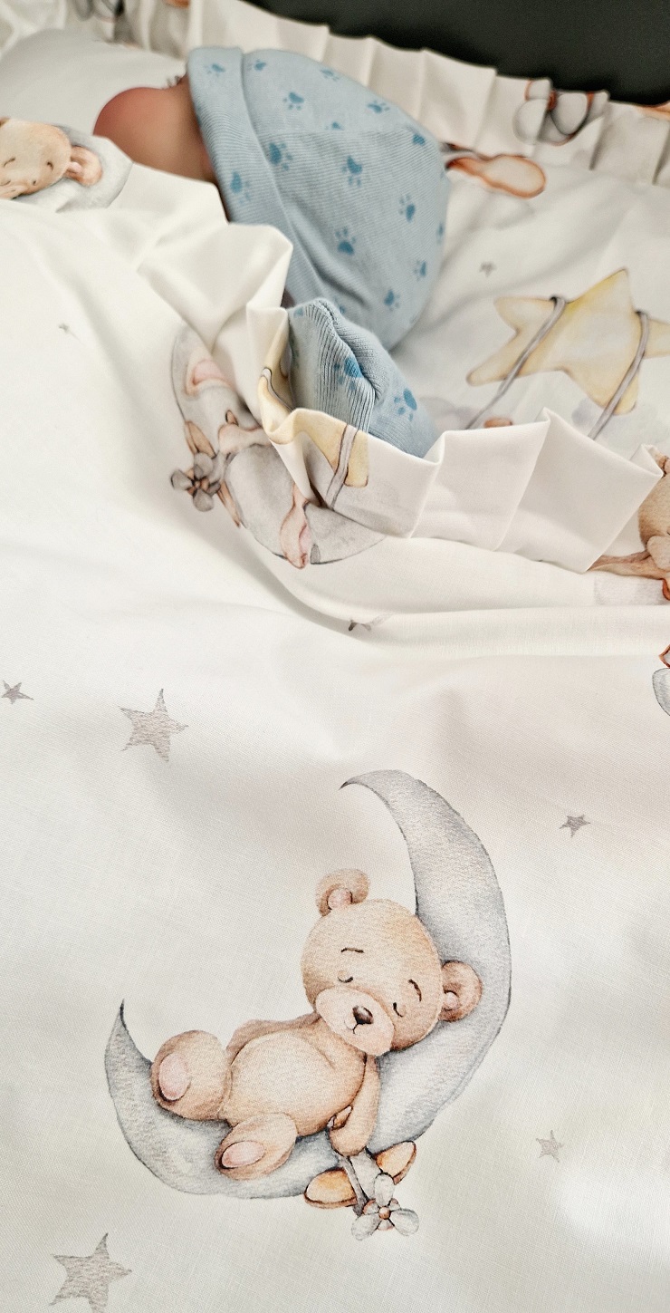 Komplet pościeli z plisowaną falbanką Teddy - obrazek 5