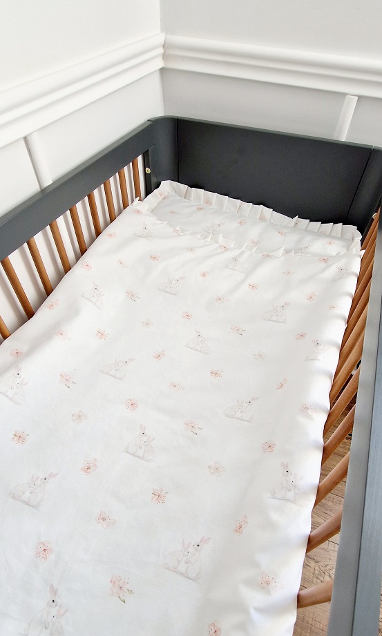 Komplet pościeli z plisowaną falbanką White Rabbits - obrazek 7