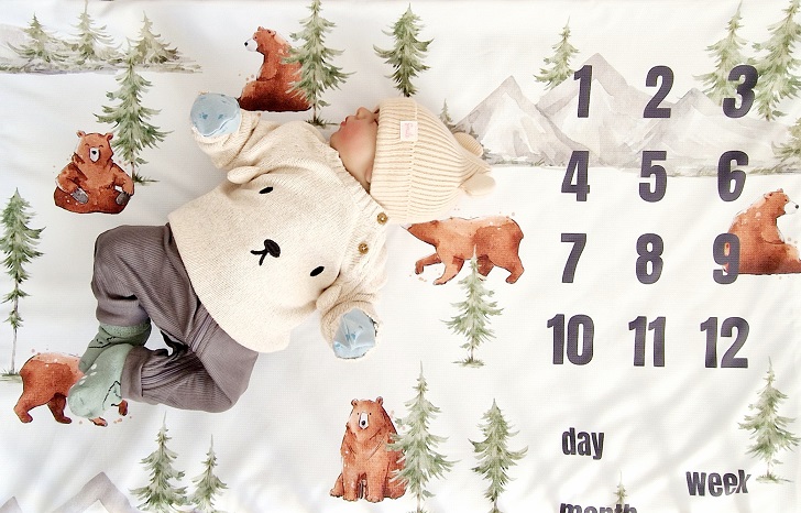 Fotomata Grizly w górach- Kocyk wielofunkcyjny - obrazek 5