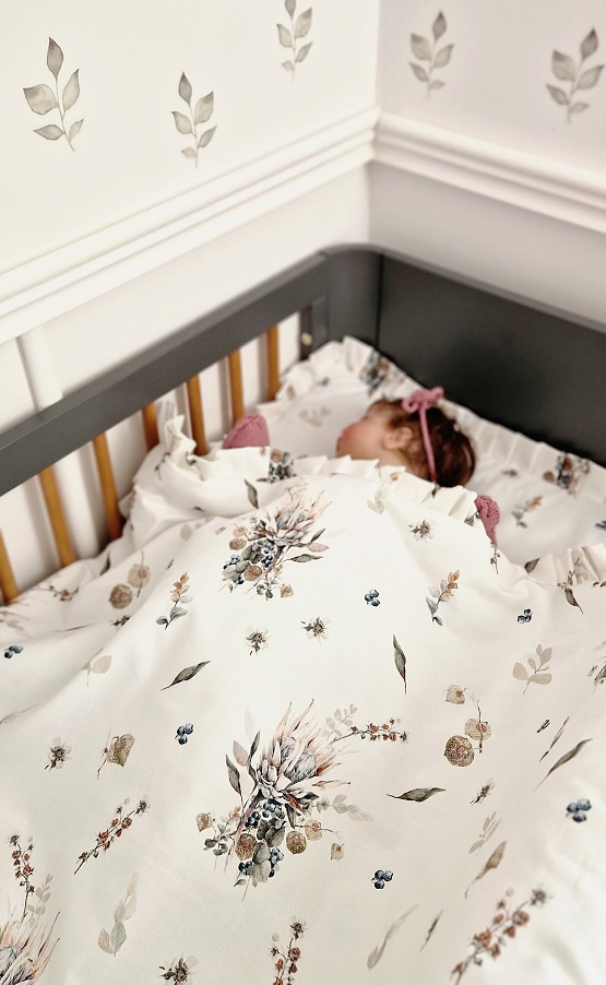 Komplet pościeli z plisowaną falbanką Romantic Autumn - obrazek 8