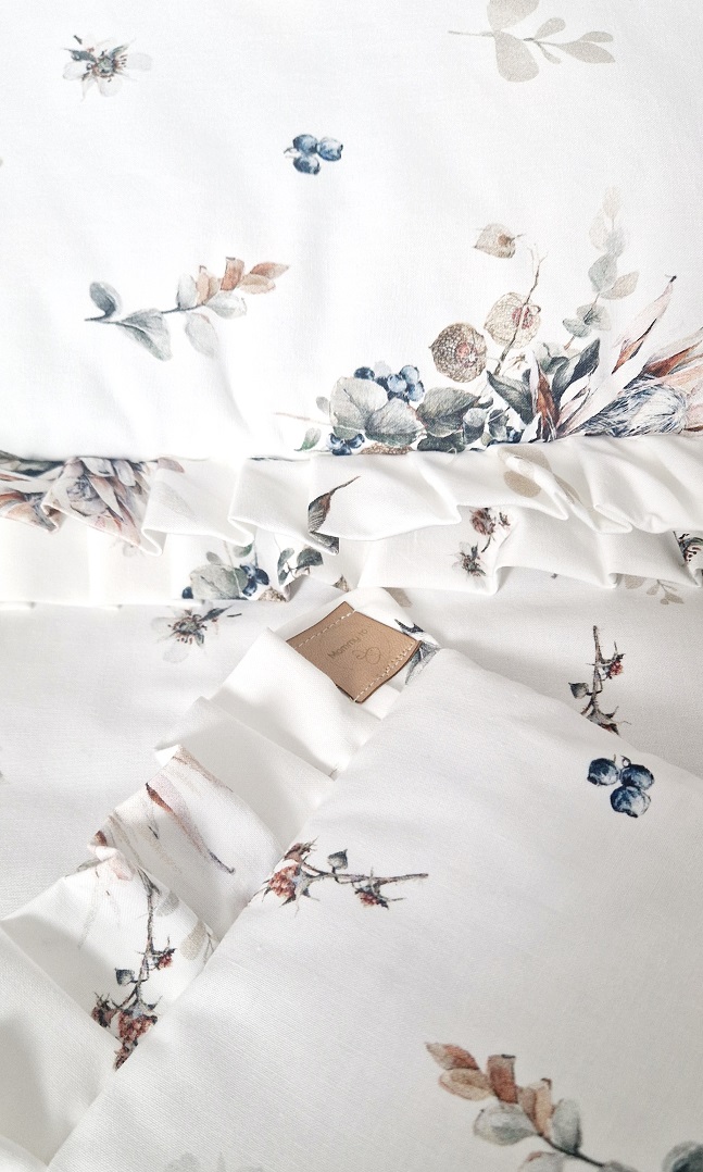 Komplet pościeli z plisowaną falbanką Romantic Autumn - obrazek 3