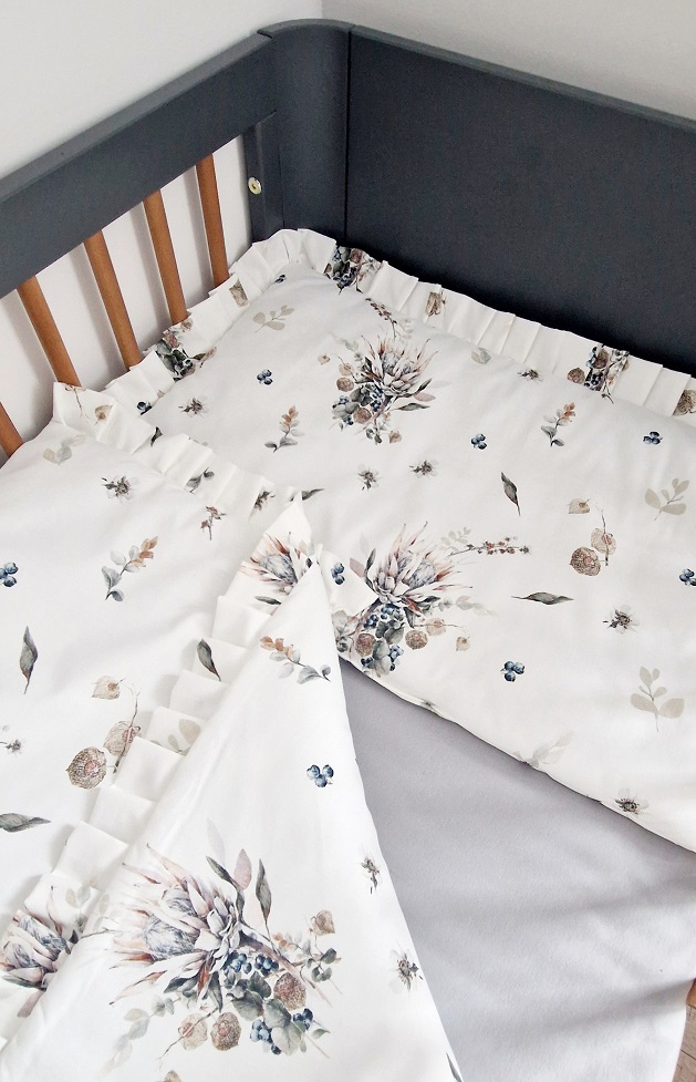 Komplet pościeli z plisowaną falbanką Romantic Autumn - obrazek 2