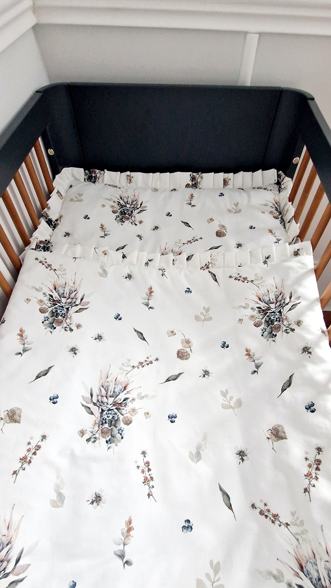 Komplet pościeli z plisowaną falbanką Romantic Autumn - obrazek 4