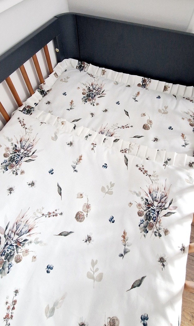 Komplet pościeli z plisowaną falbanką Romantic Autumn - obrazek 5