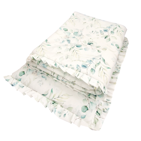 Komplet pościeli z plisowaną falbanką Green Garden