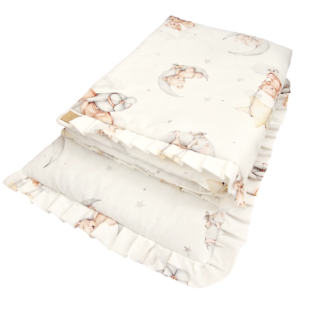 Komplet pościeli z plisowaną falbanką Teddy