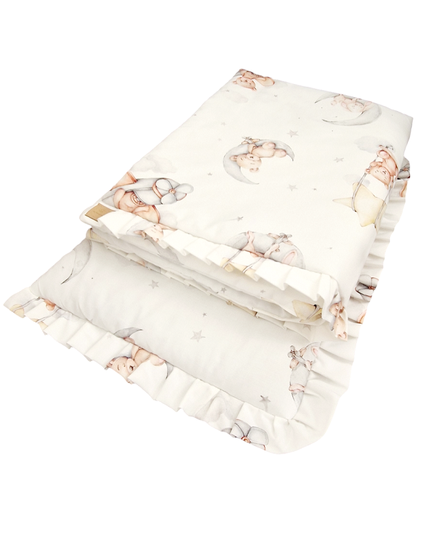 Komplet pościeli z plisowaną falbanką Teddy