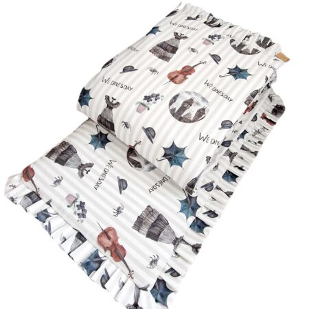 Komplet pościeli z plisowaną falbanką Wednesday