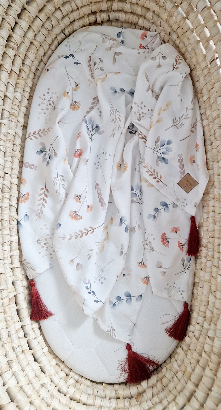 Otulacz bambusowy- Floral Brise - obrazek 2