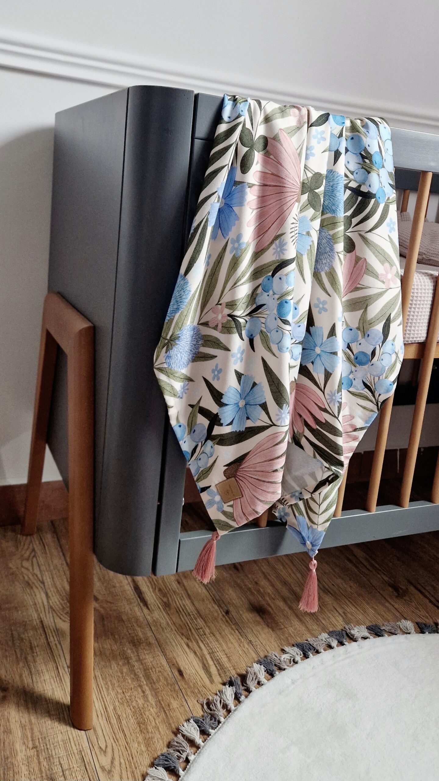 Otulacz bambusowy - Retro Garden - obrazek 3