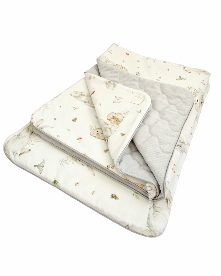 Komplet pościeli Zające i jeże & Gray