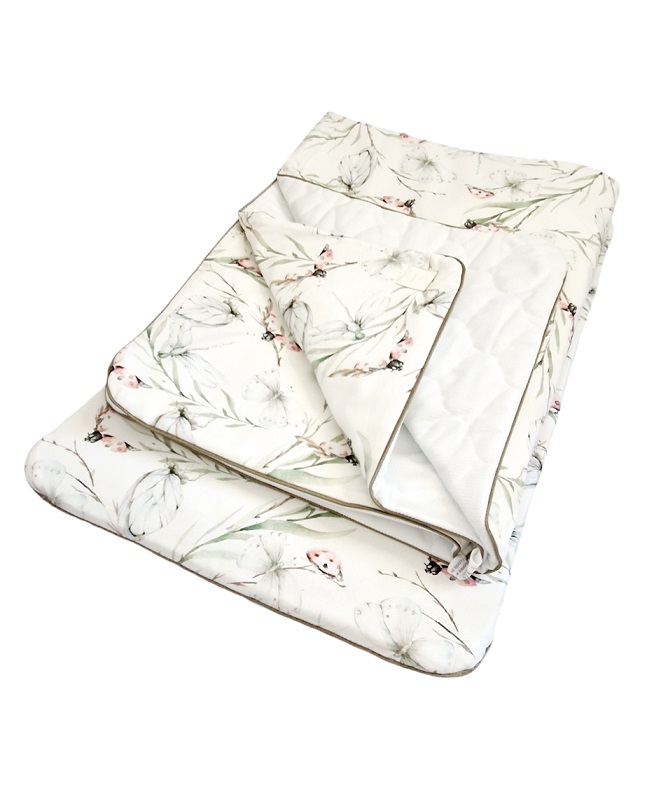 Komplet pościeli Motyle i biedronki & White