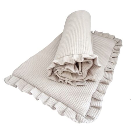 Pościel 2-częściowa z miękkiego wafelka - Lniany