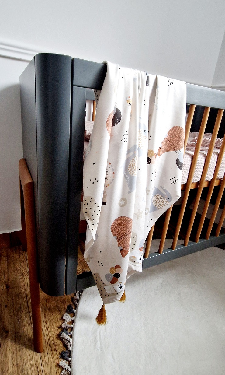 Otulacz bambusowy-Zwierzątka i balony - obrazek 3