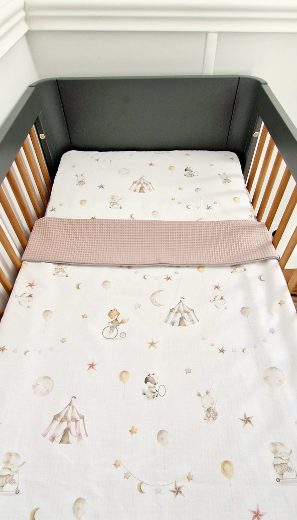 Komplet pościeli Cyrk & Beige wafel - obrazek 3