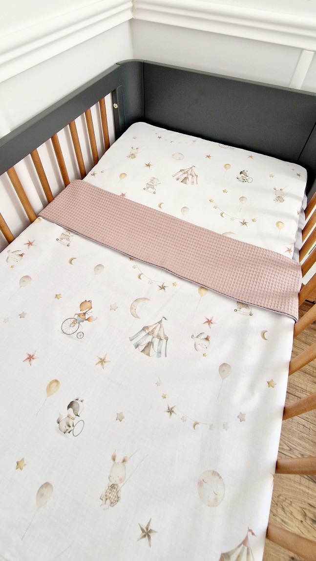 Komplet pościeli Cyrk & Beige wafel - obrazek 4