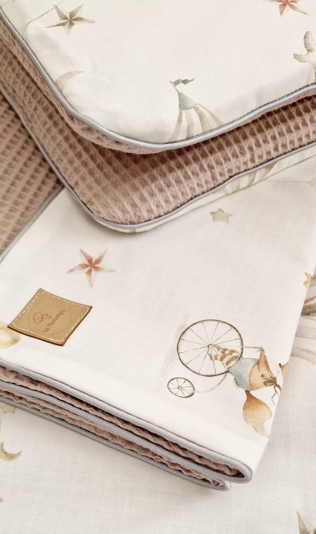 Komplet pościeli Cyrk & Beige wafel - obrazek 8