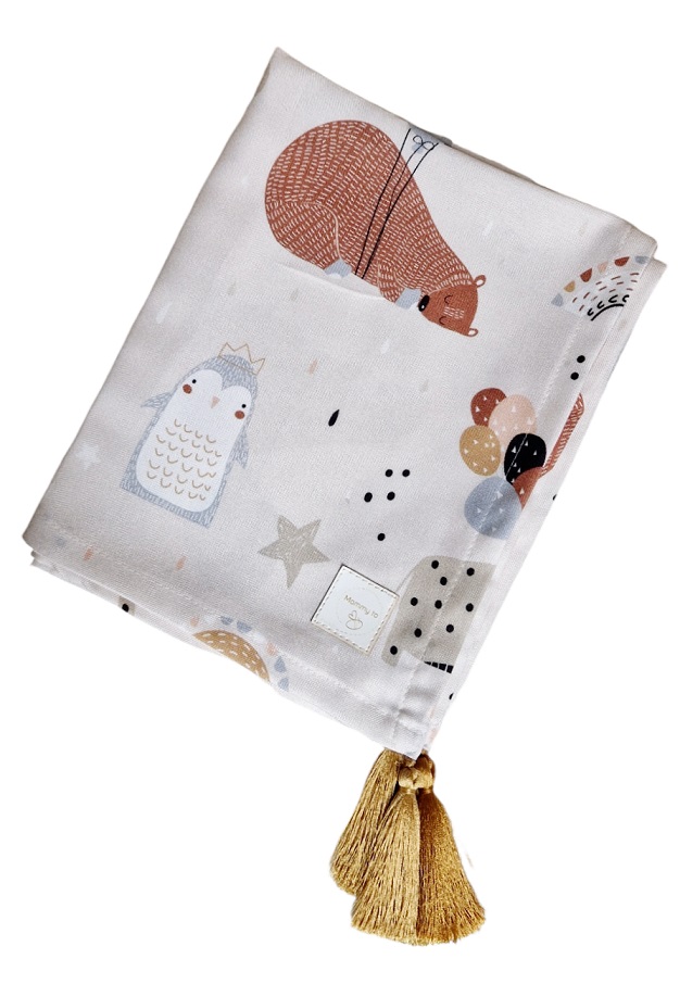 Otulacz bambusowy-Zwierzątka i balony