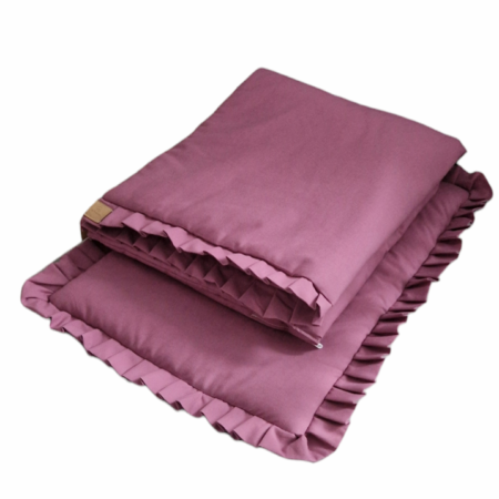 Komplet pościeli z plisowaną falbanką Jagoda