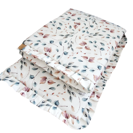 Komplet pościeli z plisowaną falbanką Kolorowe witki