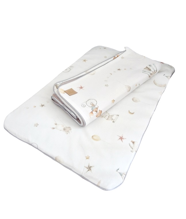 Komplet pościeli Cyrk & Beige wafel