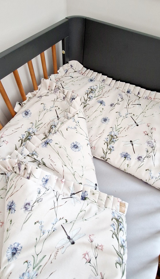 Komplet pościeli z plisowaną falbanką Łąka - obrazek 5