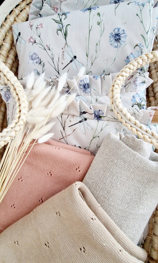 Komplet pościeli z plisowaną falbanką Łąka - obrazek 3