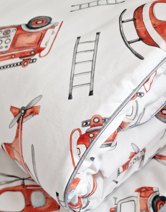 Komplet pościeli z wypustką Straż Pożarna - obrazek 6