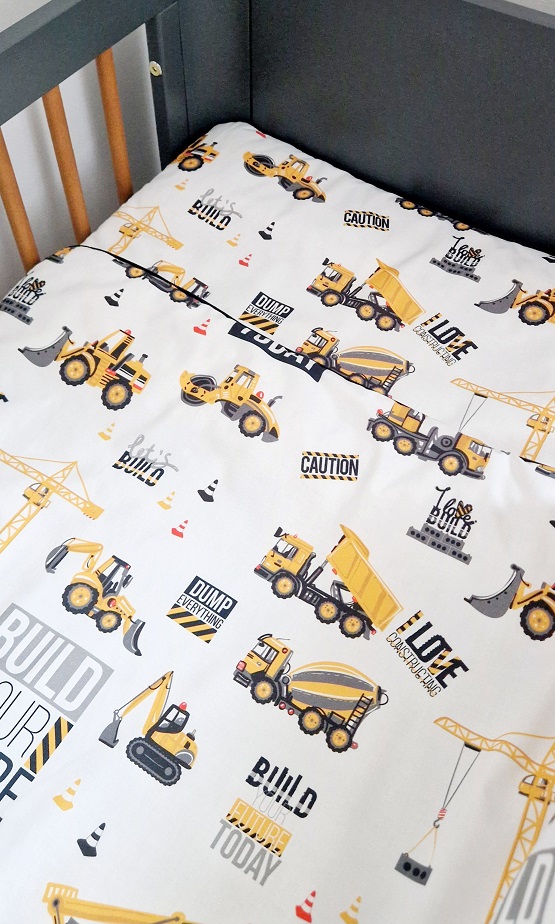 Komplet pościeli z wypustką Plac budowy - obrazek 2
