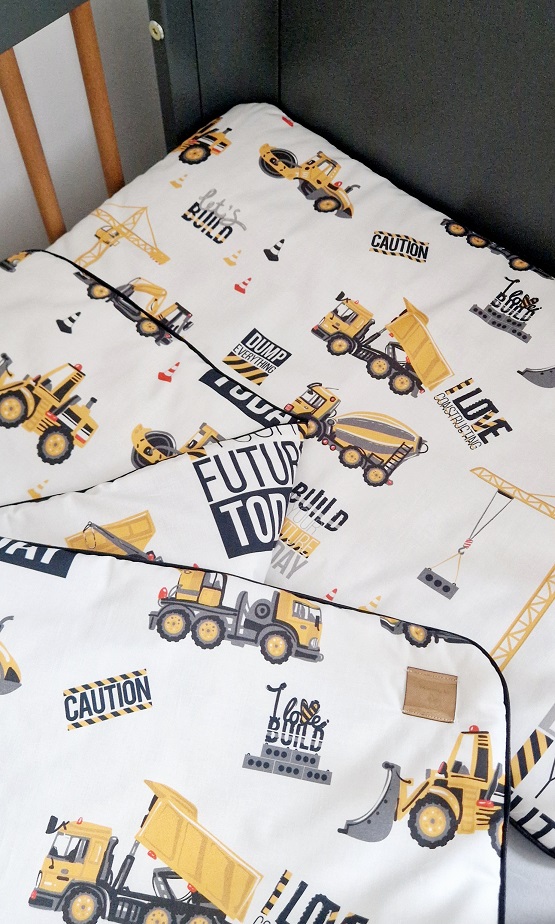 Komplet pościeli z wypustką Plac budowy - obrazek 3