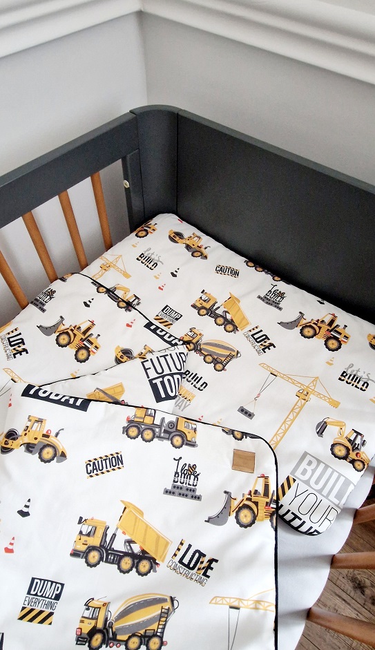 Komplet pościeli z wypustką Plac budowy - obrazek 4