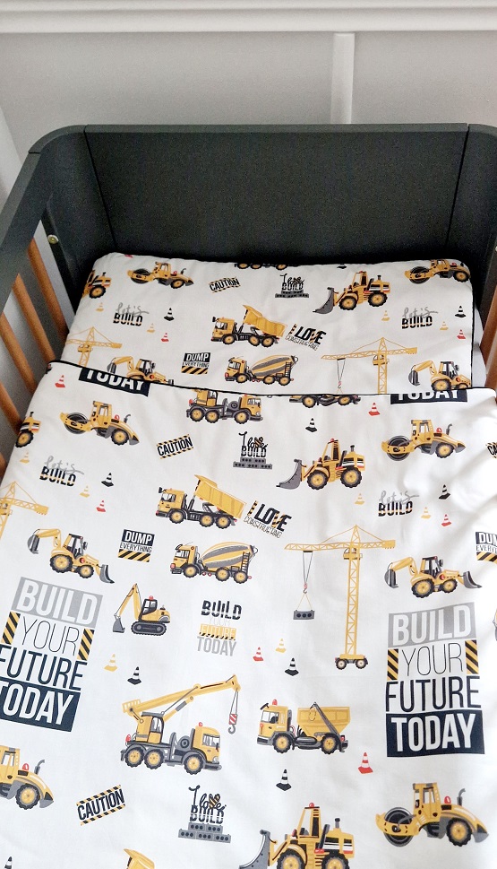 Komplet pościeli z wypustką Plac budowy - obrazek 6