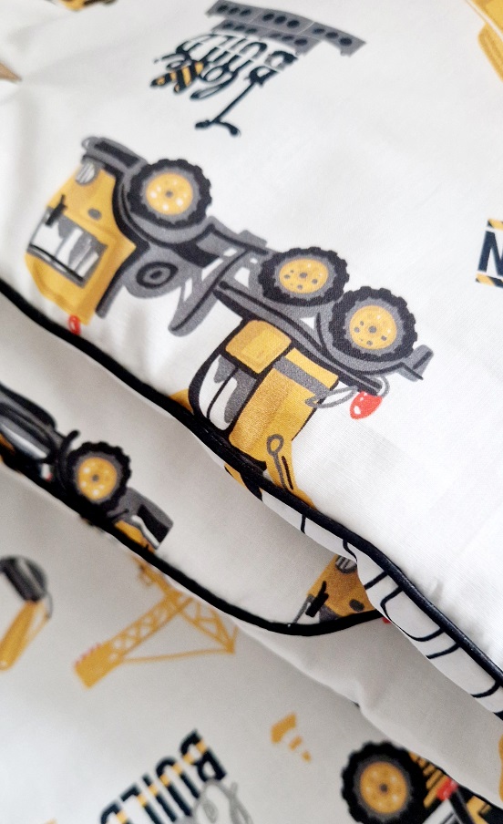 Komplet pościeli z wypustką Plac budowy - obrazek 7