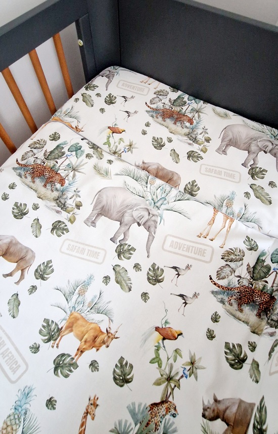 Komplet pościeli z wypustką Safari - obrazek 2