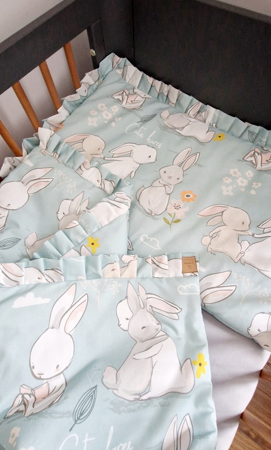 Komplet pościeli z plisowaną falbanką Przytulaczki - obrazek 3