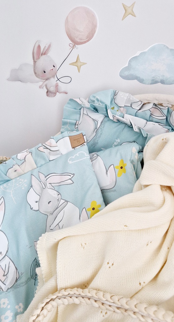 Komplet pościeli z plisowaną falbanką Przytulaczki - obrazek 7