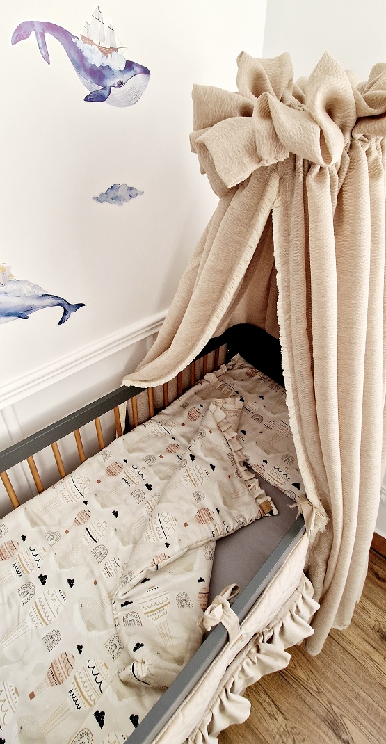 Komplet pościeli bambusowej Wieloryby i balony - obrazek 6