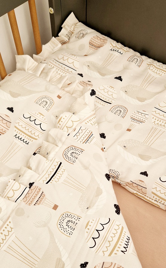 Komplet pościeli bambusowej Wieloryby i balony - obrazek 5