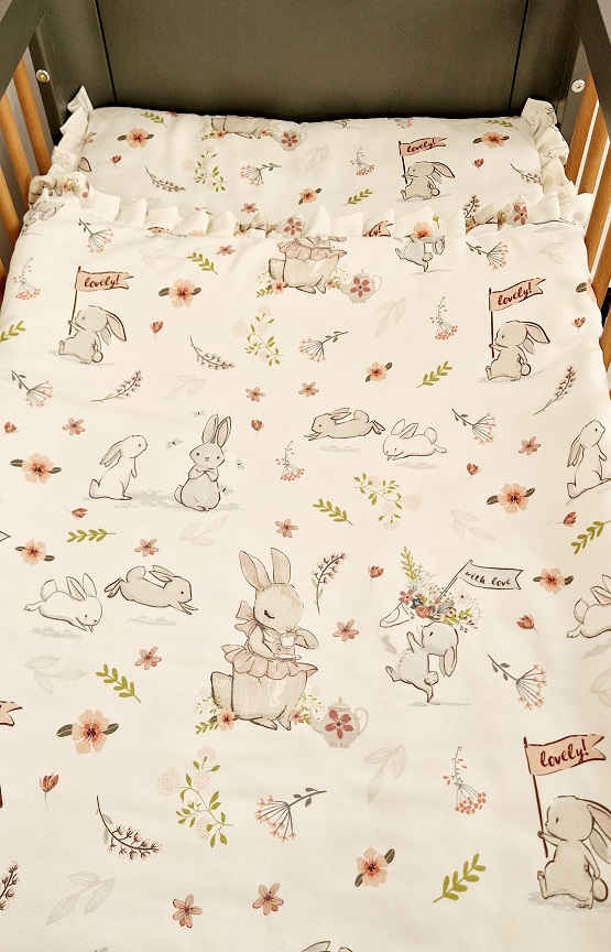 Komplet pościeli bambusowej Królicza łąka - obrazek 2