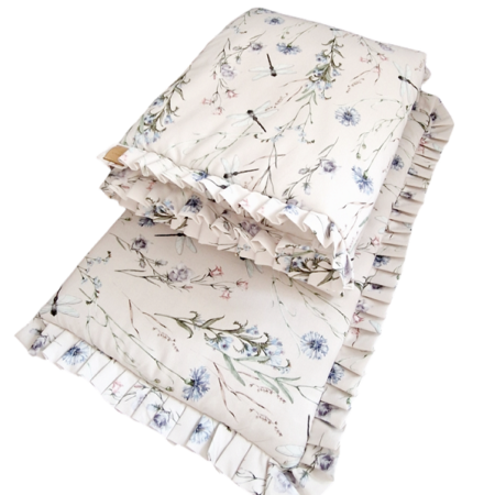 Komplet pościeli z plisowaną falbanką Łąka