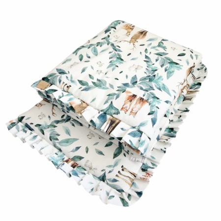 Komplet pościeli z plisowaną falbanką Forest