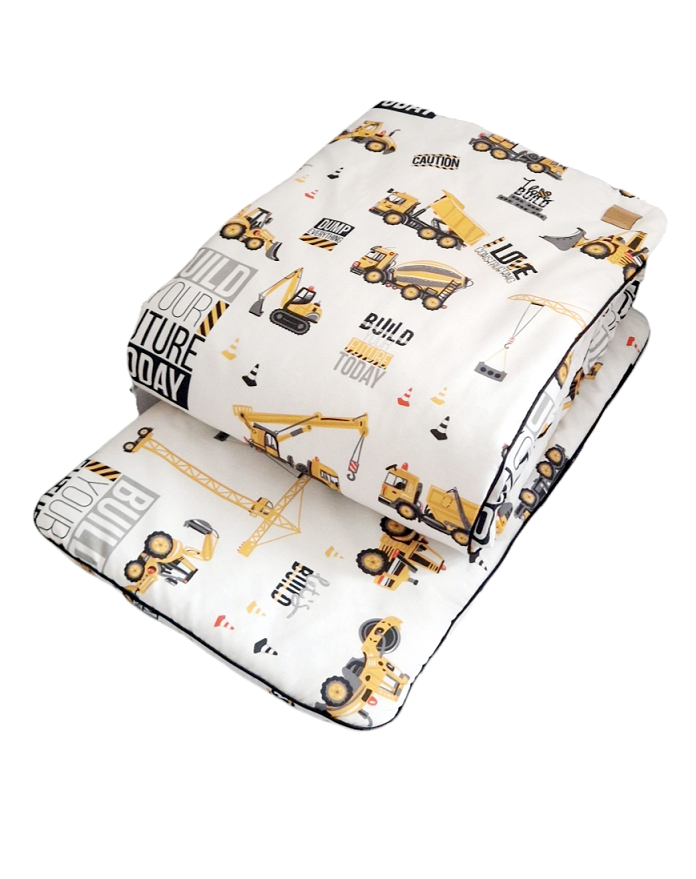 Komplet pościeli z wypustką Plac budowy